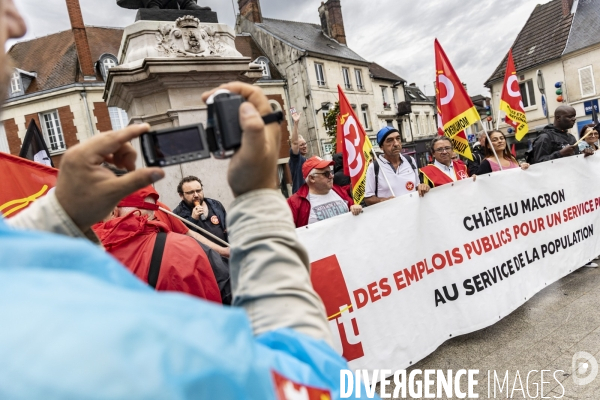 Manifestation CGT - Cite internationale de la langue française