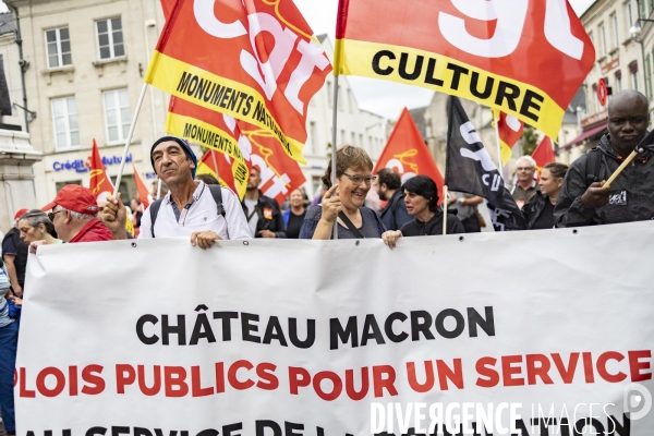 Manifestation CGT - Cite internationale de la langue française