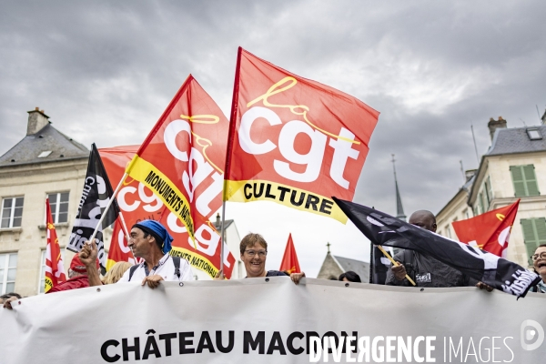 Manifestation CGT - Cite internationale de la langue française