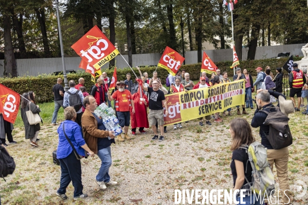 Manifestation CGT - Cite internationale de la langue française