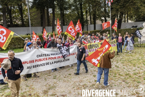 Manifestation CGT - Cite internationale de la langue française