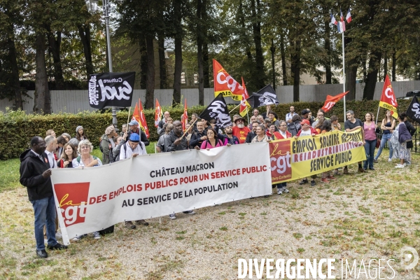 Manifestation CGT - Cite internationale de la langue française