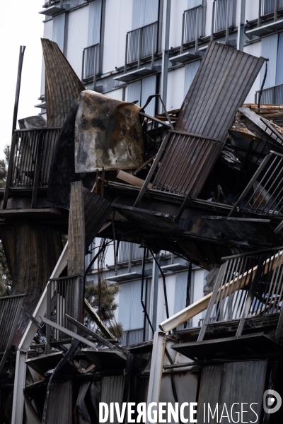 Après l incendie des  Verre et acier  à Rouen