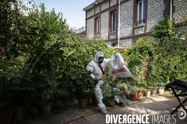 Après l incendie des  Verre et acier  à Rouen