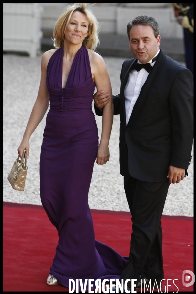 Diner officiel pour l emir du qatar a l elysee.