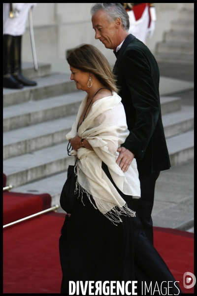 Diner officiel pour l emir du qatar a l elysee.