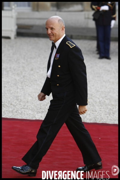 Diner officiel pour l emir du qatar a l elysee.