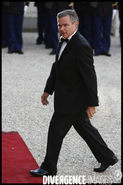 Diner officiel pour l emir du qatar a l elysee.