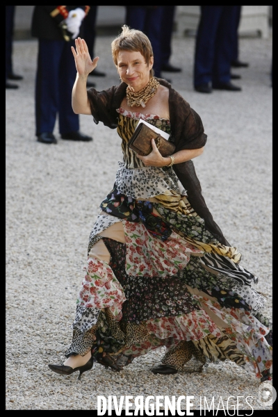 Diner officiel pour l emir du qatar a l elysee.