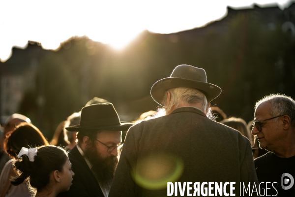 Rassemblement à Rouen en soutien au peuple israélien.
