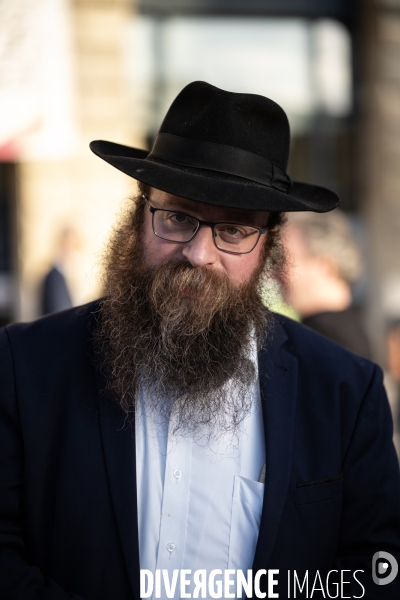 Rassemblement à Rouen en soutien au peuple israélien.