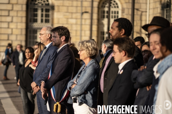 Rassemblement à Rouen en soutien au peuple israélien.