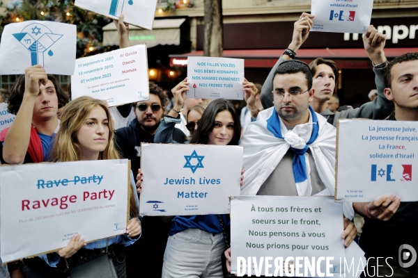 Marche de solidarité avec israel et les israeliens à l appel du crif