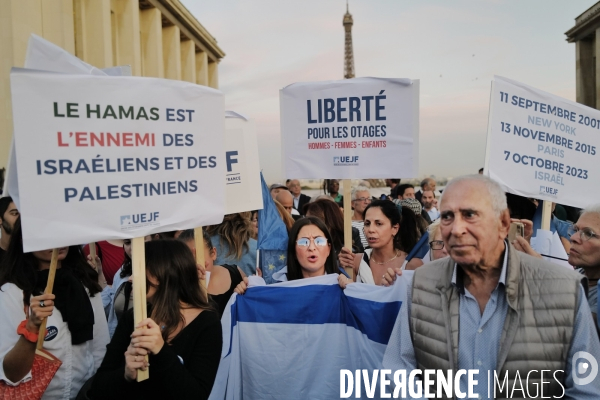 Marche de solidarité avec israel et les israeliens à l appel du crif