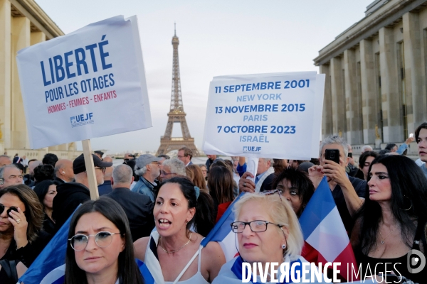 Marche de solidarité avec israel et les israeliens à l appel du crif