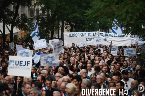 Marche de solidarité avec israel et les israeliens à l appel du crif