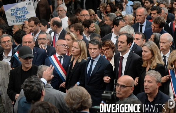 Marche de solidarité avec israel et les israeliens à l appel du crif