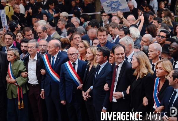 Marche de solidarité avec israel et les israeliens à l appel du crif