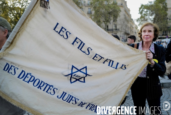 Marche de solidarité avec israel et les israeliens à l appel du crif