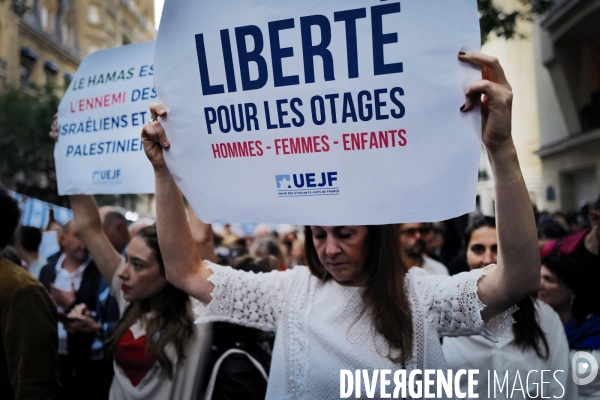 Marche de solidarité avec israel et les israeliens à l appel du crif