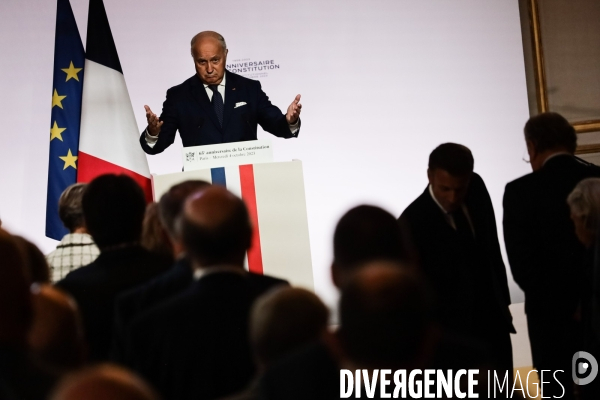 Emmanuel macron - les 65 ans de la constitution