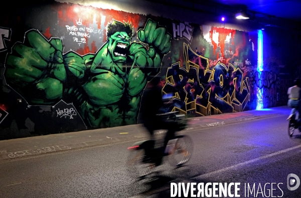 Le tunnel des Tuileries, 1600 métres de street art