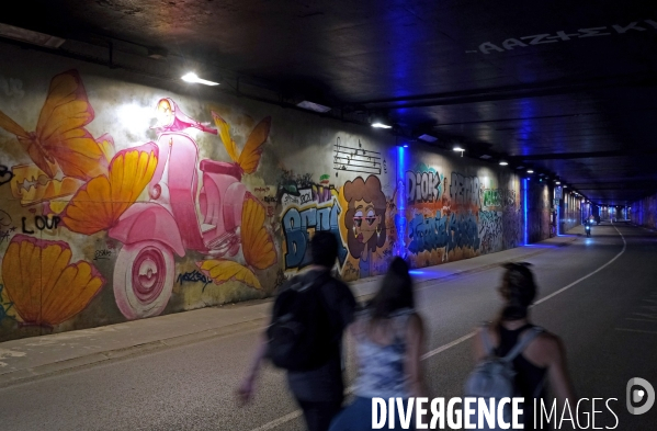 Le tunnel des Tuileries, 1600 métres de street art