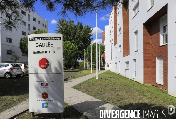 Résidence étudiante sur le campus de Talence