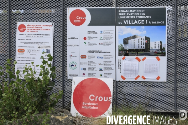 Résidence étudiante sur le campus de Talence