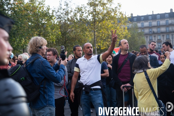 Manifestation en soutien au peuple palestinien à Paris