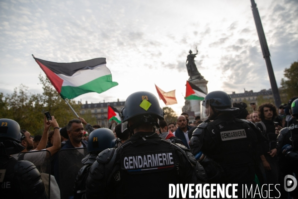 Manifestation en soutien au peuple palestinien à Paris