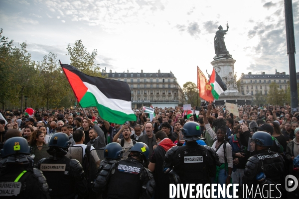 Manifestation en soutien au peuple palestinien à Paris