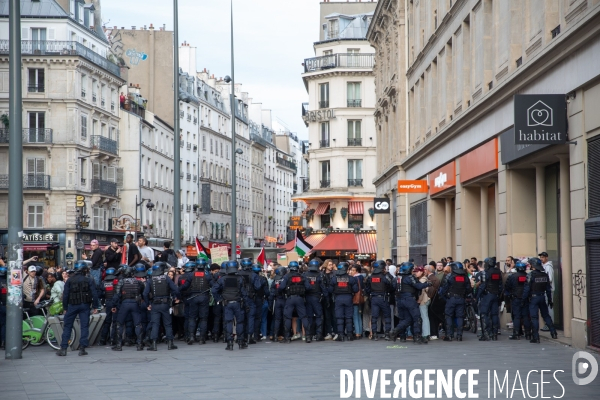 Manifestation en soutien au peuple palestinien à Paris
