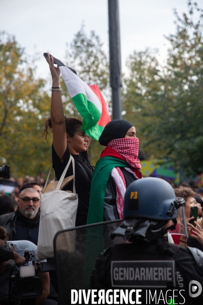 Manifestation en soutien au peuple palestinien à Paris
