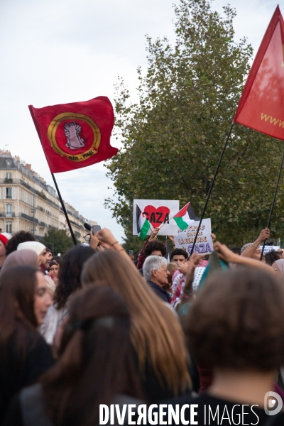 Manifestation en soutien au peuple palestinien à Paris