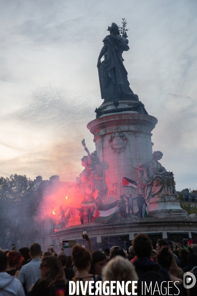 Manifestation en soutien au peuple palestinien à Paris