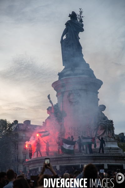 Manifestation en soutien au peuple palestinien à Paris