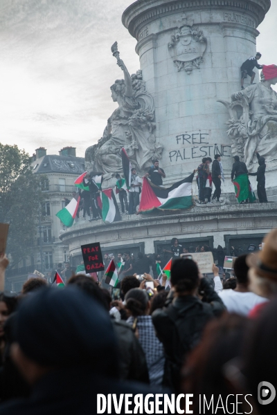 Manifestation en soutien au peuple palestinien à Paris