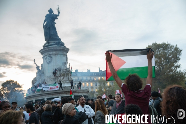 Manifestation en soutien au peuple palestinien à Paris