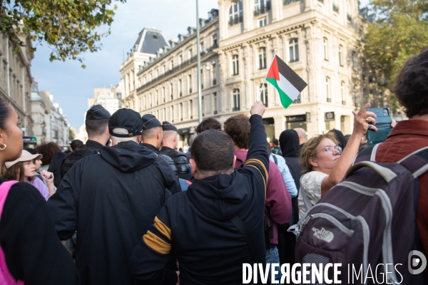 Manifestation en soutien au peuple palestinien à Paris
