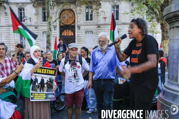 Manifestation à Bordeaux en soutien au peuple palestinien.