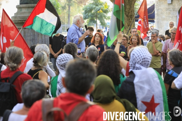 Manifestation à Bordeaux en soutien au peuple palestinien.