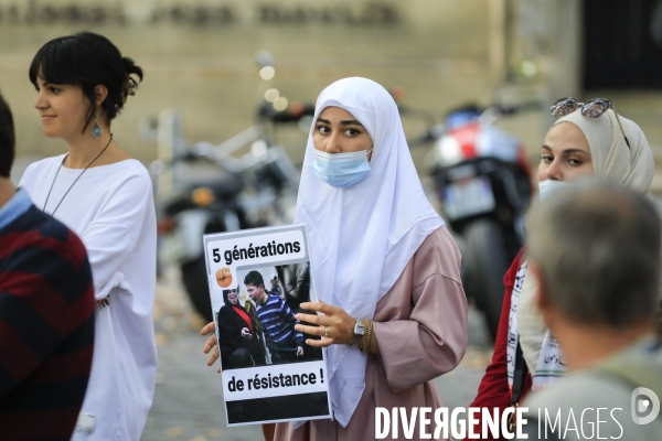 Manifestation à Bordeaux en soutien au peuple palestinien.