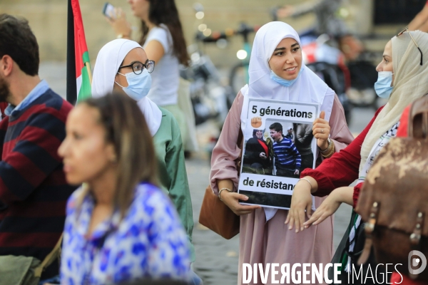 Manifestation à Bordeaux en soutien au peuple palestinien.