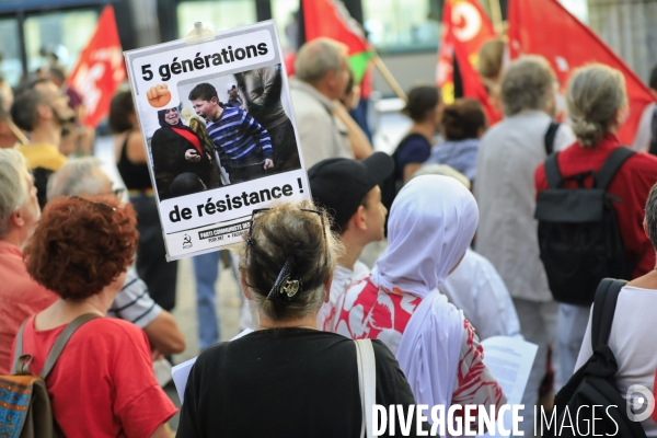 Manifestation à Bordeaux en soutien au peuple palestinien.