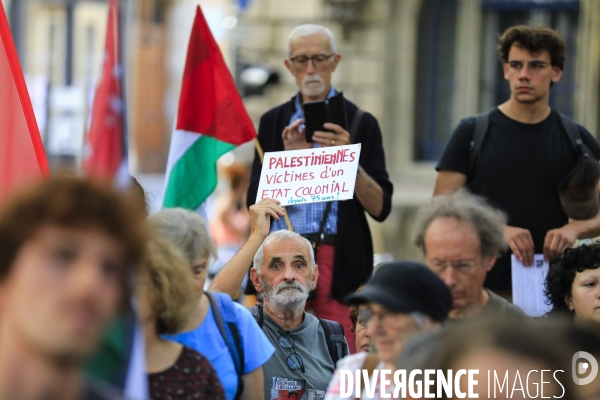 Manifestation à Bordeaux en soutien au peuple palestinien.