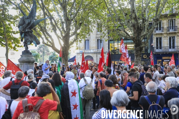 Manifestation à Bordeaux en soutien au peuple palestinien.