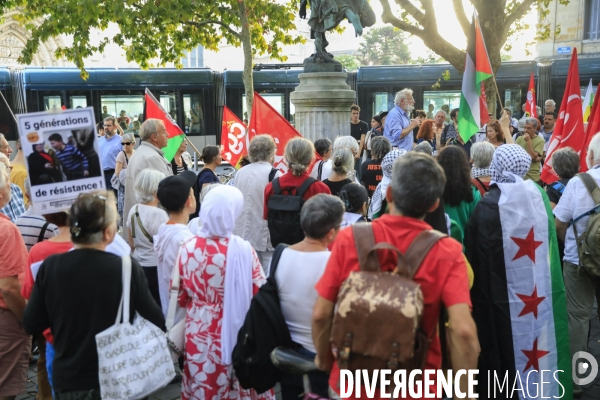 Manifestation à Bordeaux en soutien au peuple palestinien.