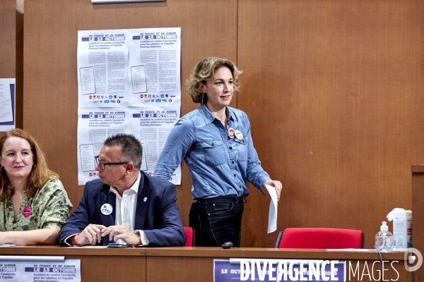 Conference presse organisations syndicales européennes