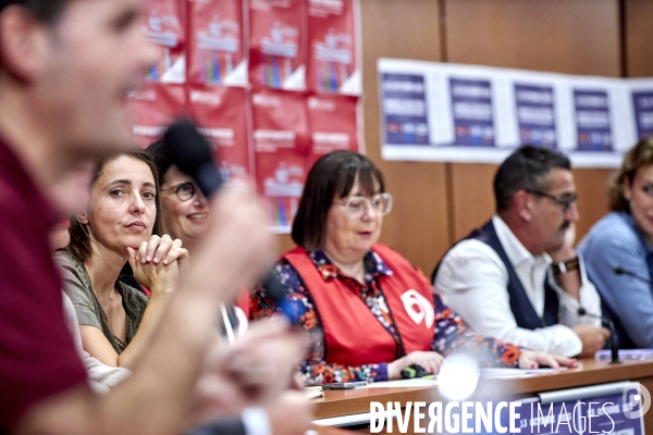Conference presse organisations syndicales européennes